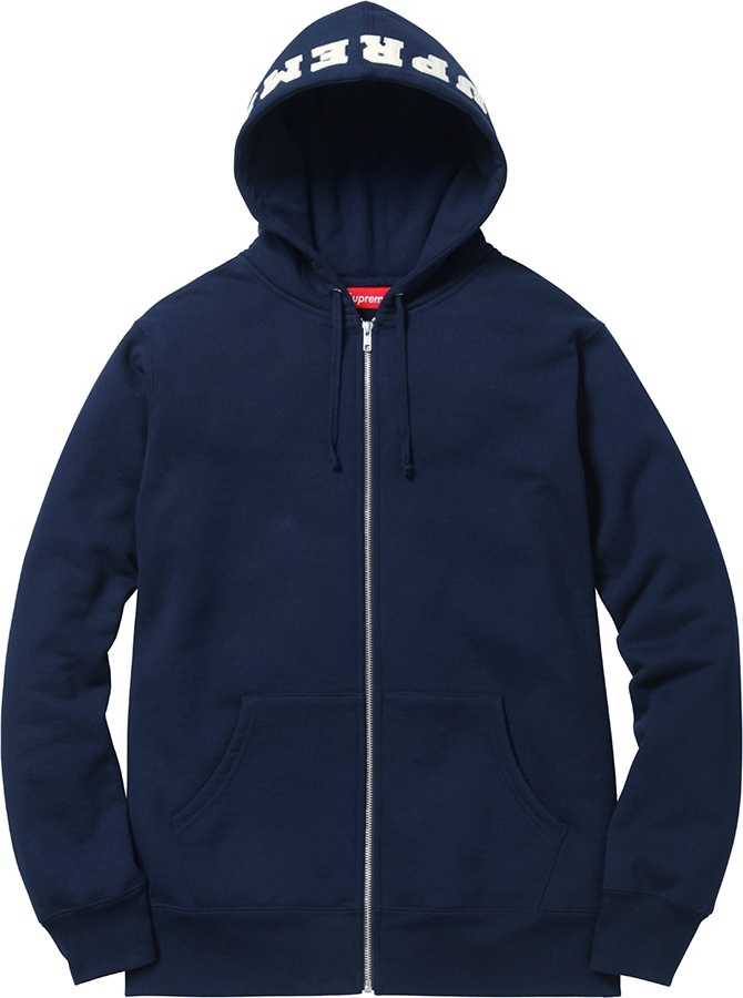 Felt Hood Logo Zip-Up Sweat view 2